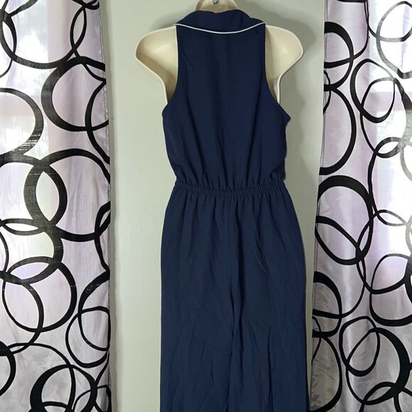 Forever 21 Contemporary Navy Blue Jumpsuit Small - Picture 13 of 14